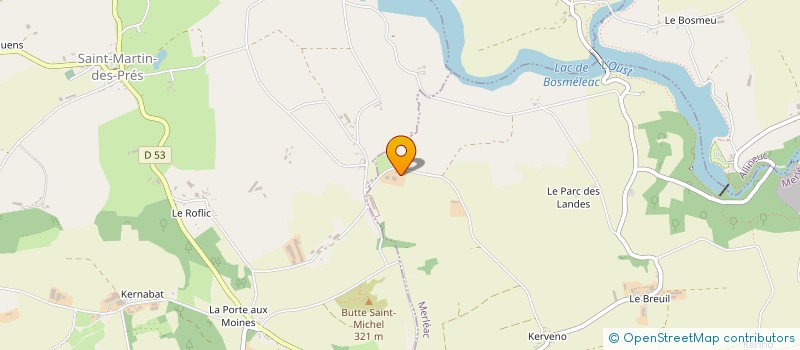 localisation de l'entreprise LBAMH  MERLEAC