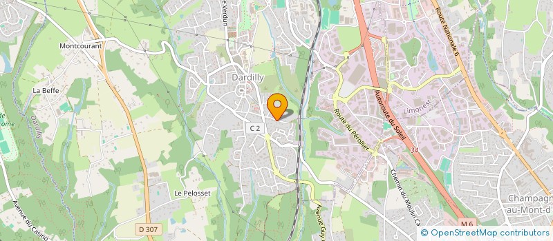 localisation de l'entreprise LBB  DARDILLY