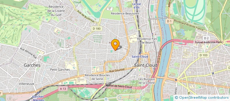 localisation de l'entreprise LBB  SAINT-CLOUD