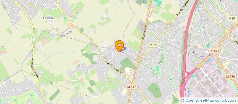 localisation de l'entreprise LBB à RONCQ