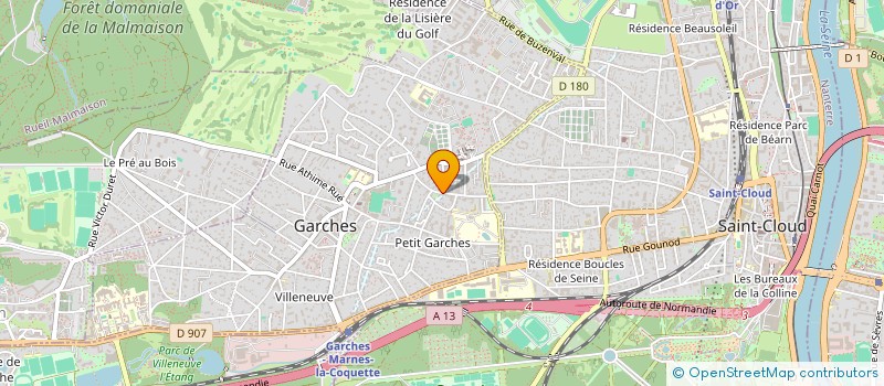 localisation de l'entreprise LBB CONSULTING  GARCHES