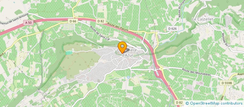 localisation de l'entreprise LBB IMMOBILIER à LA CADIERE-D'AZUR