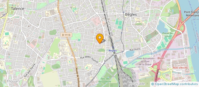 localisation de l'entreprise LBB INVEST à BEGLES