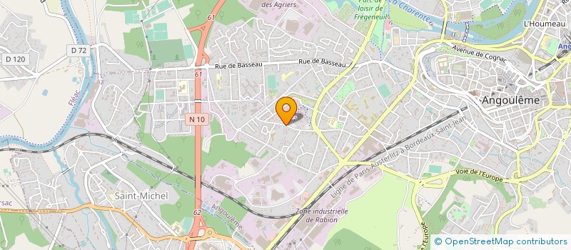 localisation de l'entreprise LBB WEDDINGS & CELEBRATIONS à ANGOULEME