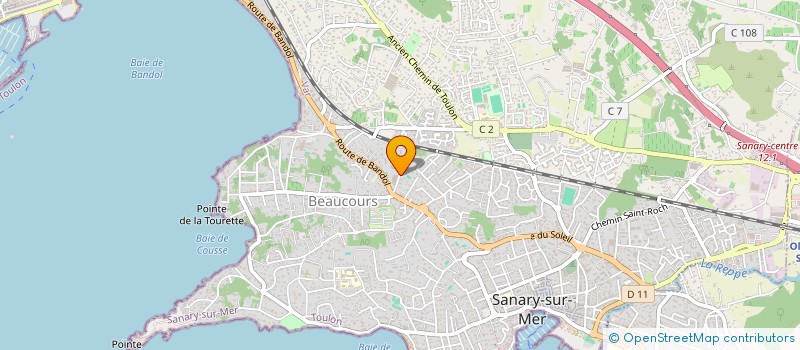 localisation de l'entreprise LBC à SANARY-SUR-MER
