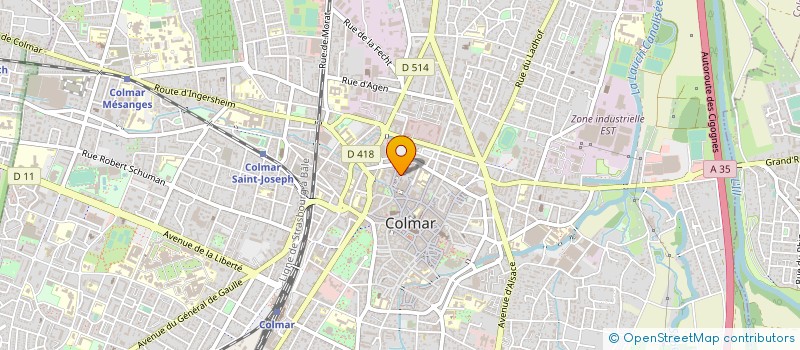 localisation de l'entreprise LBC à COLMAR