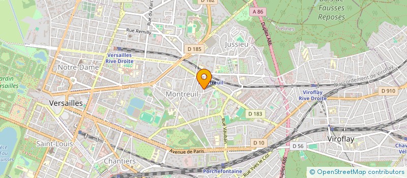 localisation de l'entreprise LBC à VERSAILLES