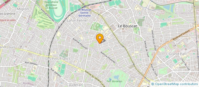 localisation de l'entreprise LBC IMMO  LE BOUSCAT