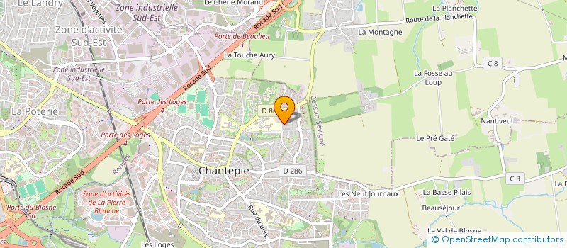 localisation de l'entreprise LBC LEGACY  CHANTEPIE