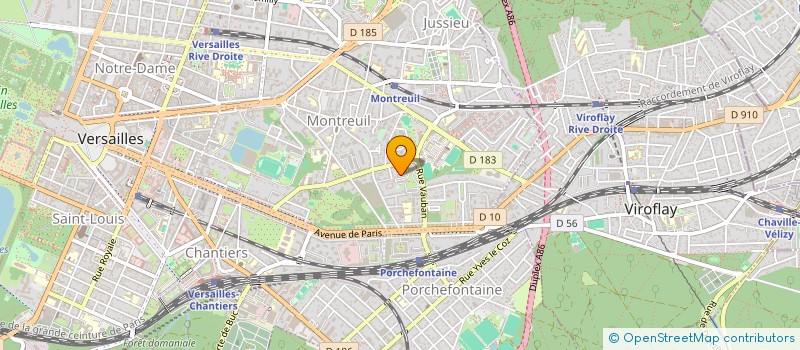 localisation de l'entreprise LBC PARTNERS à VERSAILLES