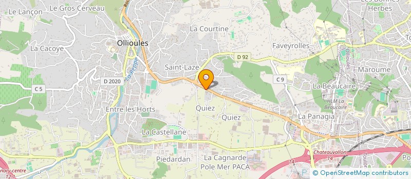 localisation de l'entreprise LBC PRO EVENTS à OLLIOULES