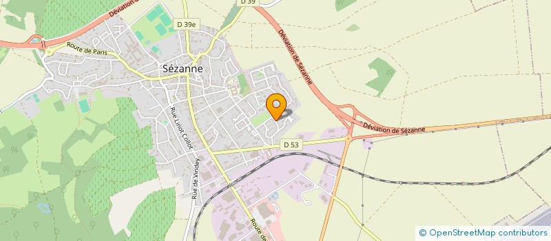 localisation de l'entreprise LBC2 PEINTURE  SEZANNE