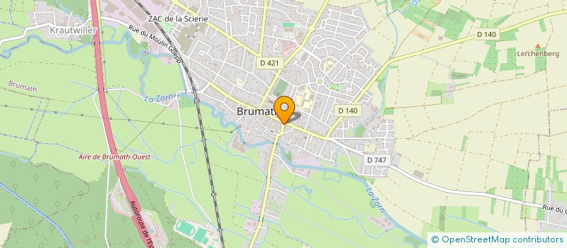 localisation de l'entreprise LBCE  BRUMATH