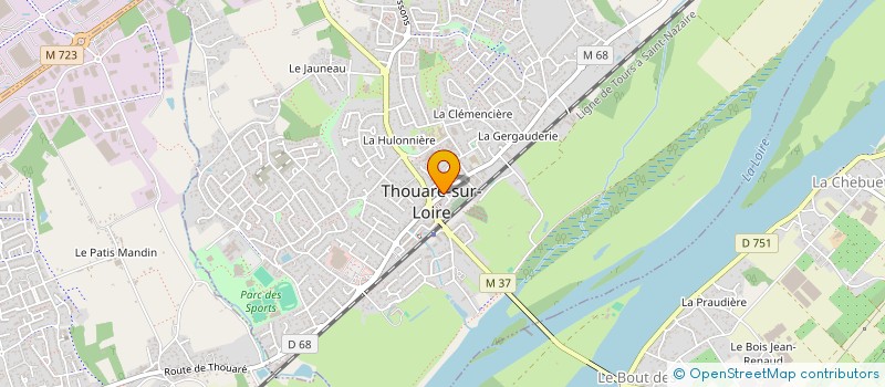 localisation de l'entreprise LBCI à THOUARE-SUR-LOIRE