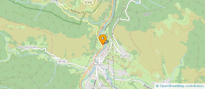 localisation de l'entreprise LBCM  ARREAU