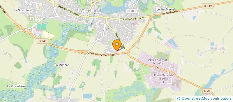 localisation de l'entreprise LBCMK IMMO  TALMONT-SAINT-HILAIRE