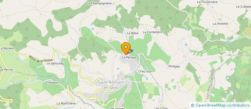 localisation de l'entreprise LBD à SAINT-ROMAIN-EN-JAREZ