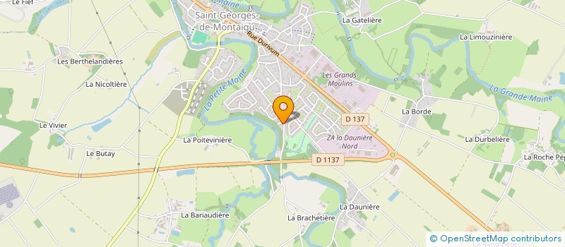 localisation de l'entreprise LBD CONSEILS à MONTAIGU-VENDEE