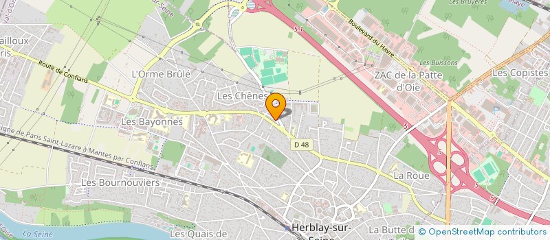 localisation de l'entreprise LBD IMMO  HERBLAY-SUR-SEINE