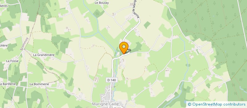 localisation de l'entreprise LBDINVEST  ECOMMOY