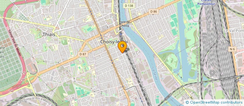 localisation de l'entreprise LBDL ENTREPRISE PEINTURE ET REVETEMENT  CHOISY-LE-ROI