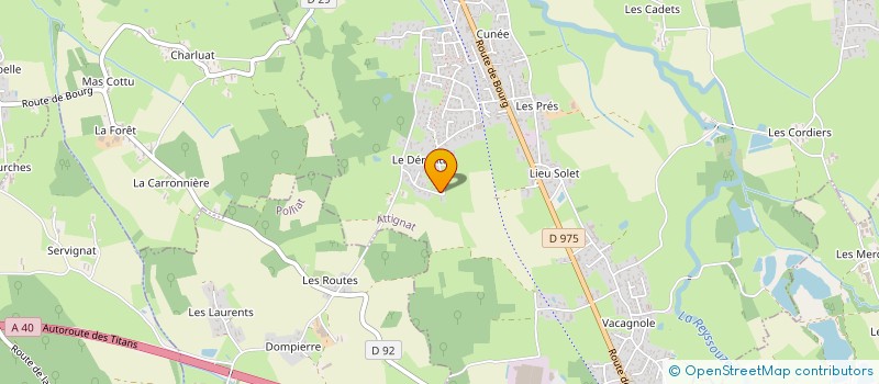 localisation de l'entreprise LBDO ATTIGNAT  ATTIGNAT