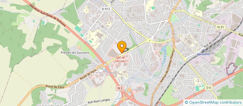 localisation de l'entreprise LBDP SOISSONS 2 à SOISSONS