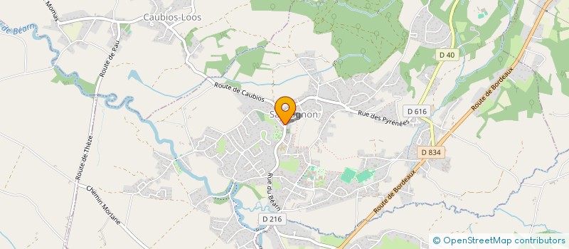 localisation de l'entreprise LBDR 64  SAUVAGNON