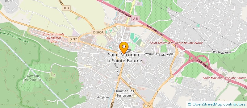 localisation de l'entreprise LBDS BEAUTY à SAINT-MAXIMIN-LA-SAINTE-BAUME