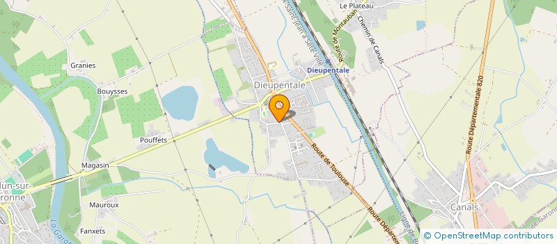 localisation de l'entreprise LBDT  DIEUPENTALE