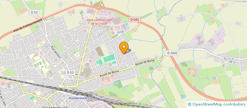 localisation de l'entreprise LBDV INVEST  HAZEBROUCK