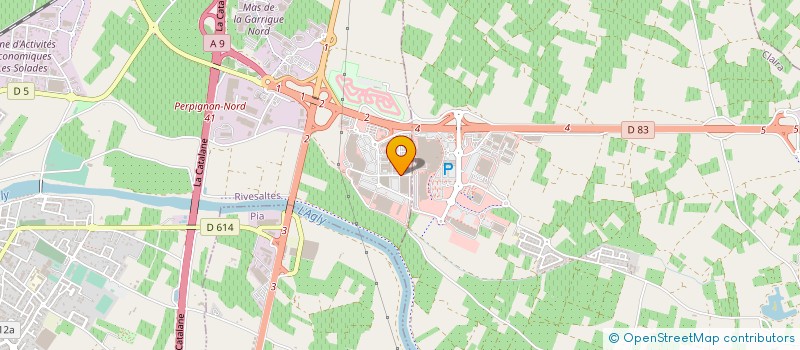 localisation de l'entreprise LBE  RIVESALTES