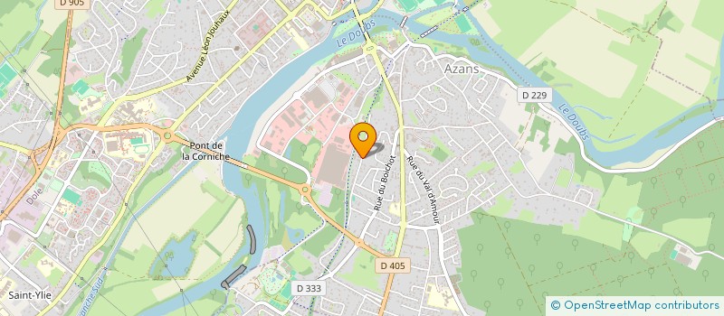 localisation de l'entreprise LBE à DOLE