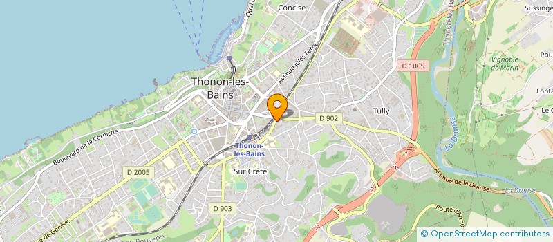 localisation de l'entreprise LBE à THONON-LES-BAINS