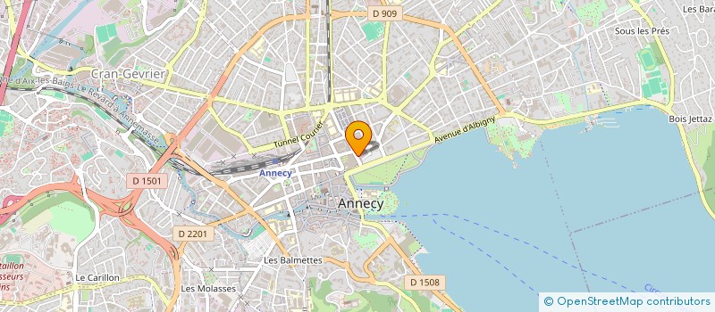 localisation de l'entreprise LBE ANNECY à ANNECY