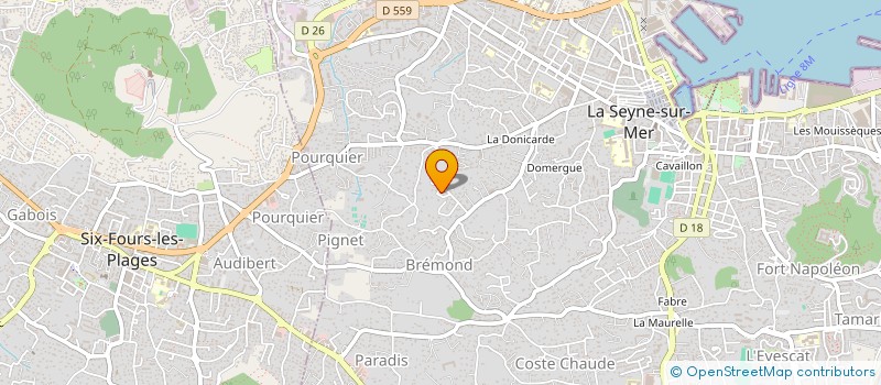 localisation de l'entreprise LBE INVEST à LA SEYNE-SUR-MER