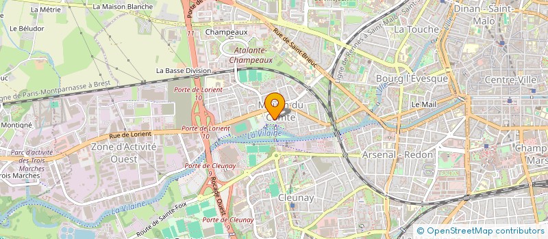 localisation de l'entreprise LBE LA BRETESCHE ENVIRONNEMENT  RENNES