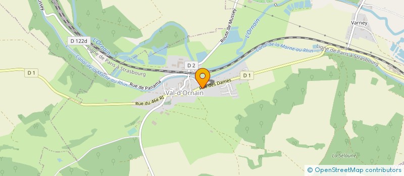 localisation de l'entreprise LBEL PRESTATIONS à VAL-D'ORNAIN
