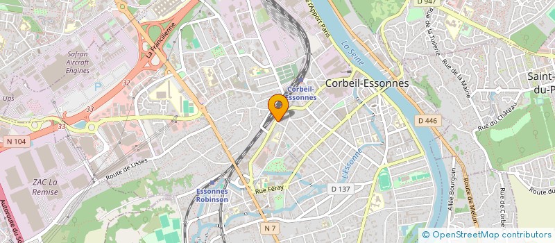localisation de l'entreprise LBELEC à CORBEIL-ESSONNES