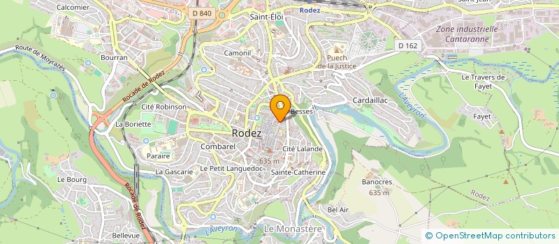 localisation de l'entreprise LBF à RODEZ