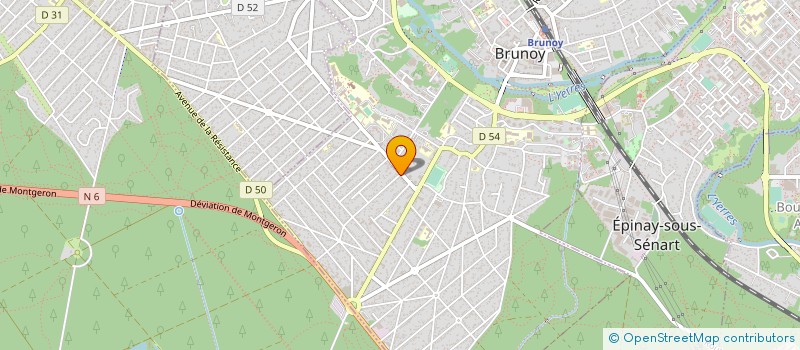 localisation de l'entreprise LBF à BRUNOY