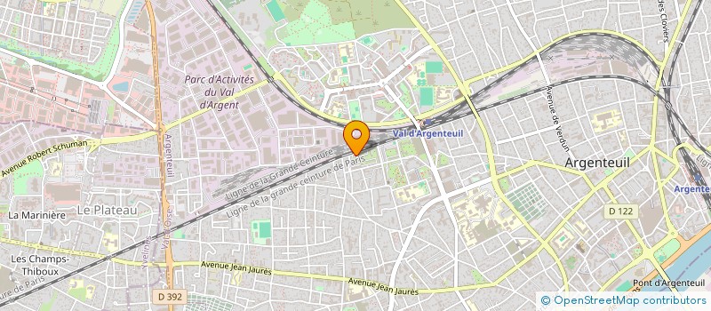 localisation de l'entreprise LBF CONCEPT  ARGENTEUIL