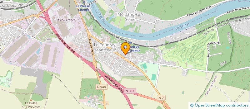 localisation de l'entreprise LBF GE  LE COUDRAY-MONTCEAUX