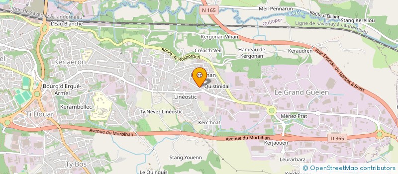 localisation de l'entreprise LBF RENOV à QUIMPER