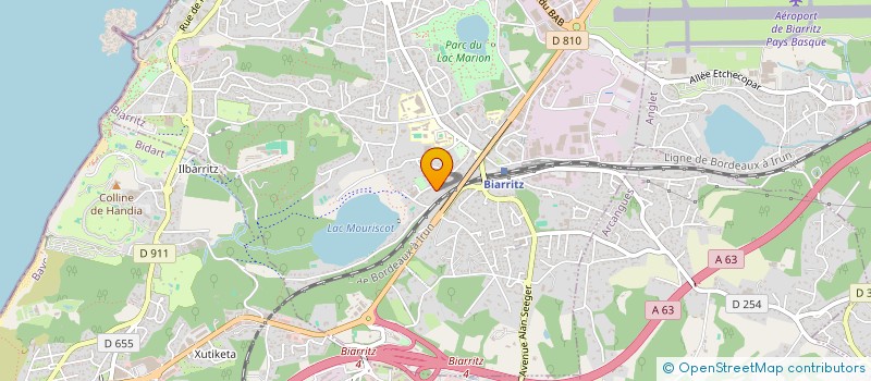 localisation de l'entreprise LBFC SAS à BIARRITZ