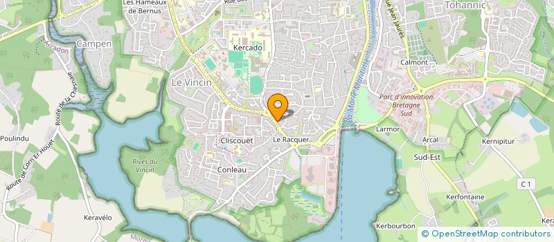 localisation de l'entreprise LBFM  LARMOR-BADEN