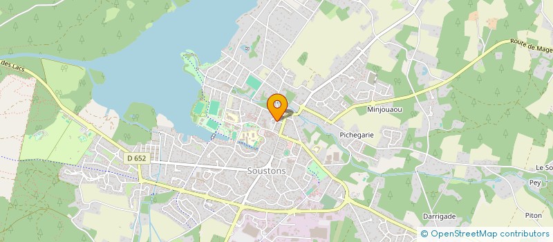 localisation de l'entreprise LBG  SOUSTONS