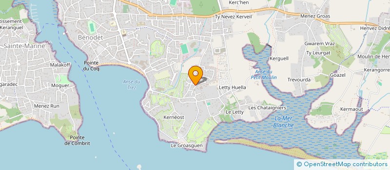 localisation de l'entreprise LBG  BENODET