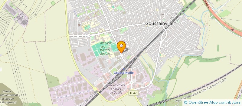 localisation de l'entreprise LBG GOUSSAINVILLE  GOUSSAINVILLE