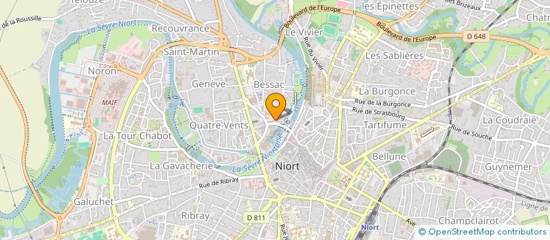 localisation de l'entreprise LBG TRANSPORTS RAPIDES  NIORT